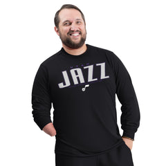 NBA Utah Jazz G-III Sports by Carl Banks Adaptive Printed Mesh Effect Long Sleeve T-Shirt