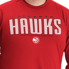 NBA Atlanta Hawks G-III Sports by Carl Banks Adaptive Printed Mesh Effect Long Sleeve T-Shirt