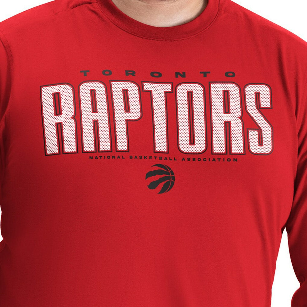 NBA Toronto Raptors G-III Sports by Carl Banks Adaptive Printed Mesh Effect Long Sleeve T-Shirt
