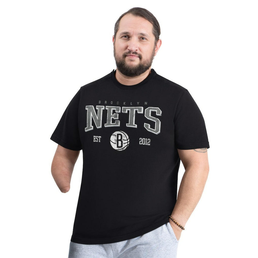 NBA Brooklyn Nets G-III Sports by Carl Banks Adaptive Classic Team Spirit Short Sleeve T-Shirt