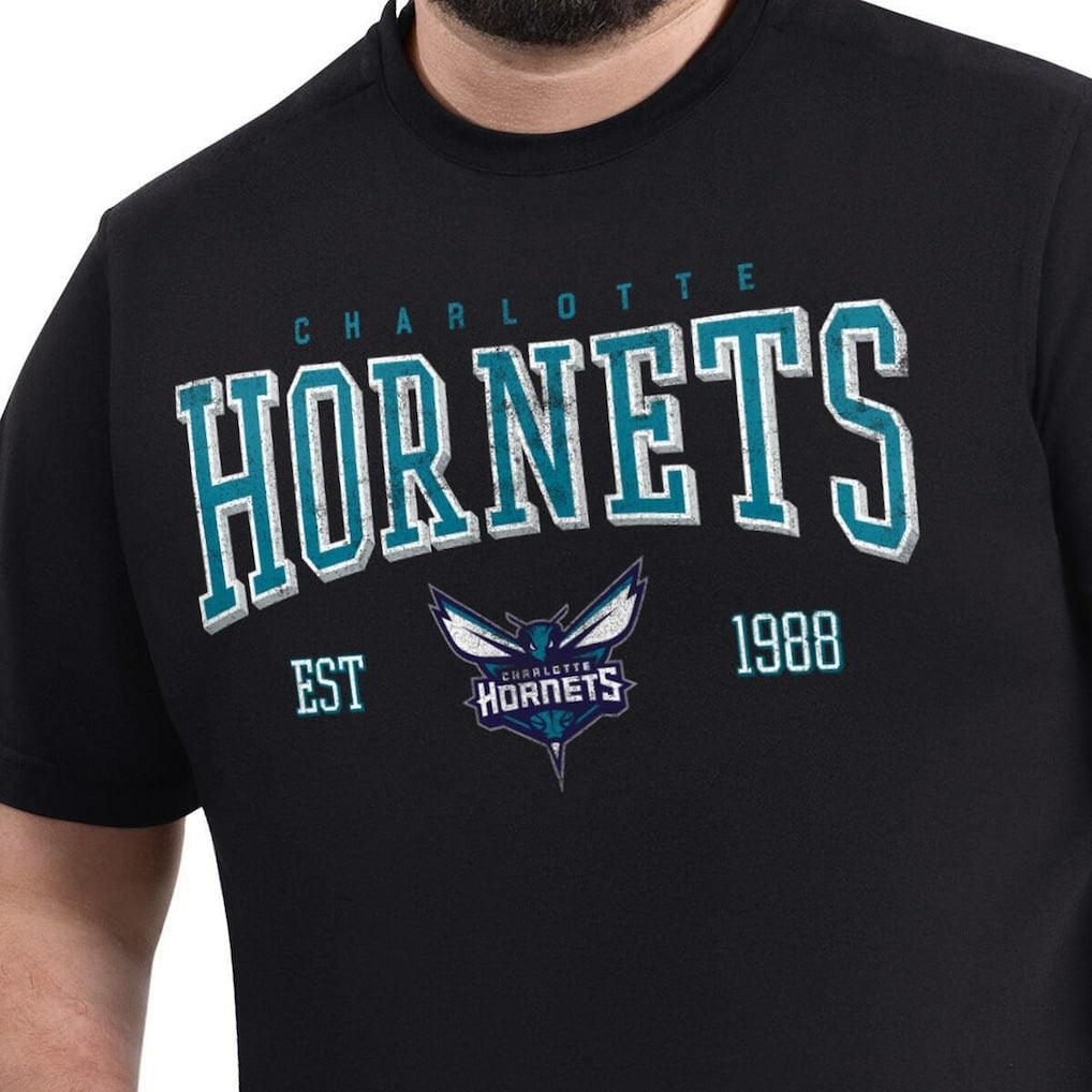 NBA Charlotte Hornets G-III Sports by Carl Banks Adaptive Classic Team Spirit Short Sleeve T-Shirt