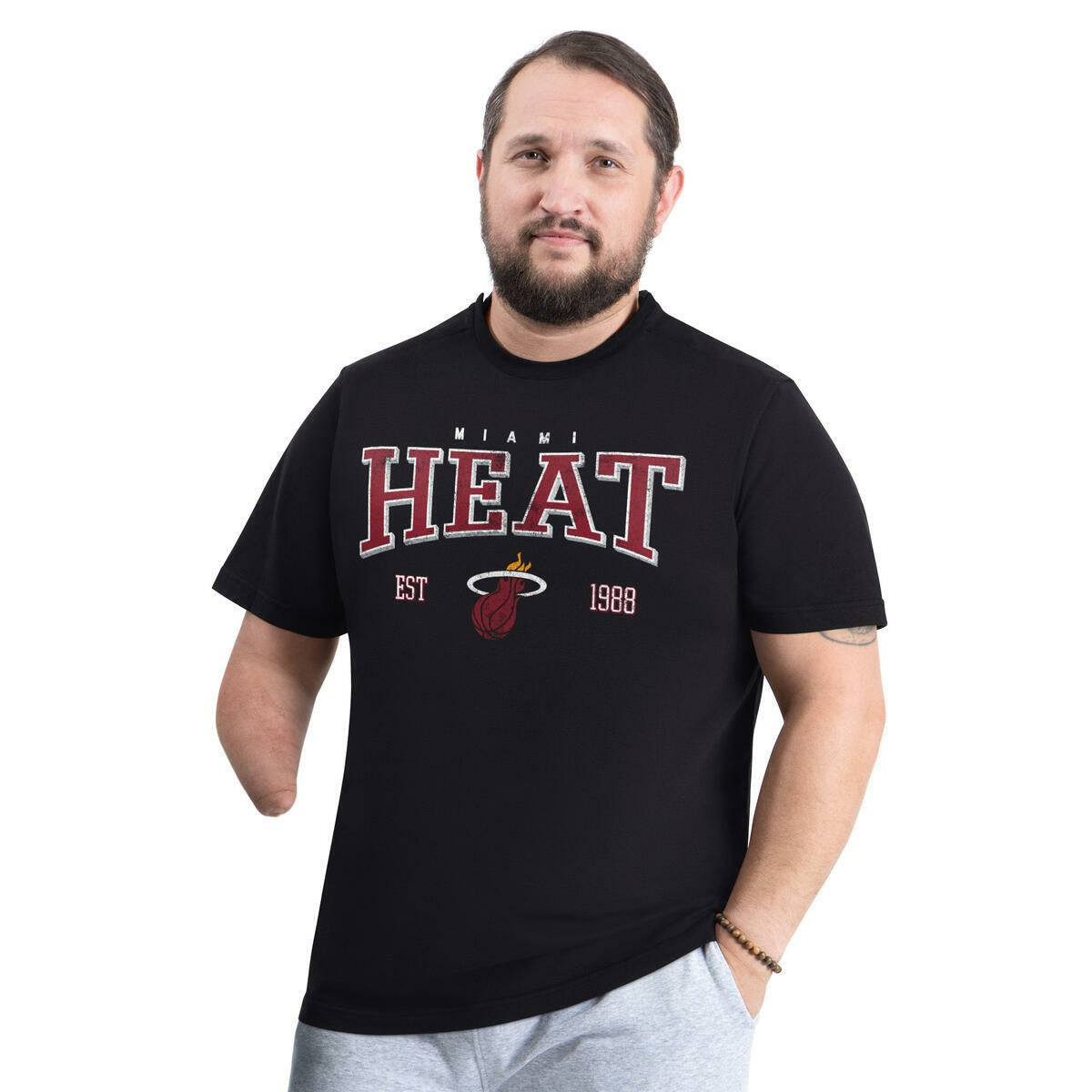 NBA Miami Heat G-III Sports by Carl Banks Adaptive Classic Team Spirit Short Sleeve T-Shirt