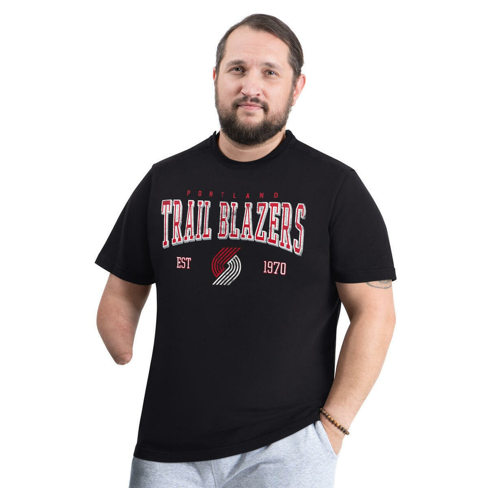 NBA Portland Trail Blazers G-III Sports by Carl Banks Adaptive Classic Team Spirit Short Sleeve T-Shirt