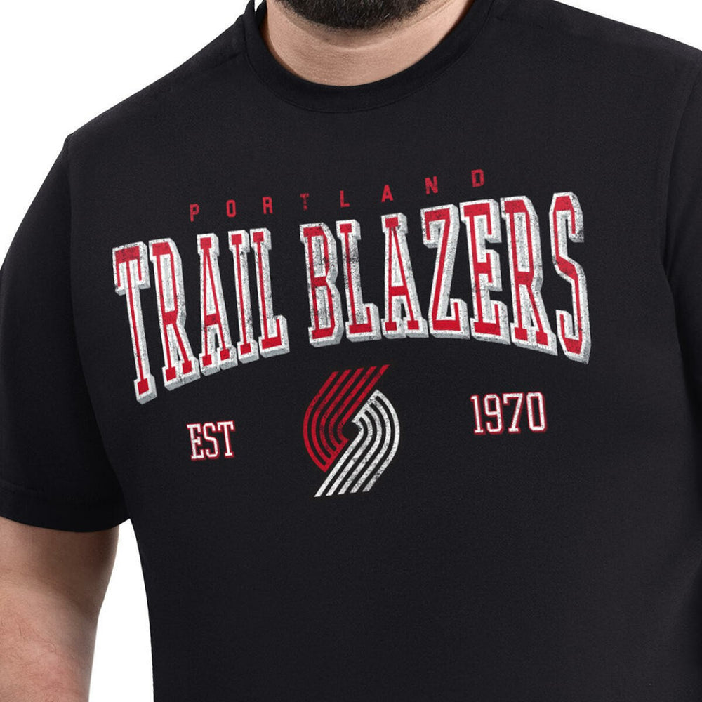 NBA Portland Trail Blazers G-III Sports by Carl Banks Adaptive Classic Team Spirit Short Sleeve T-Shirt