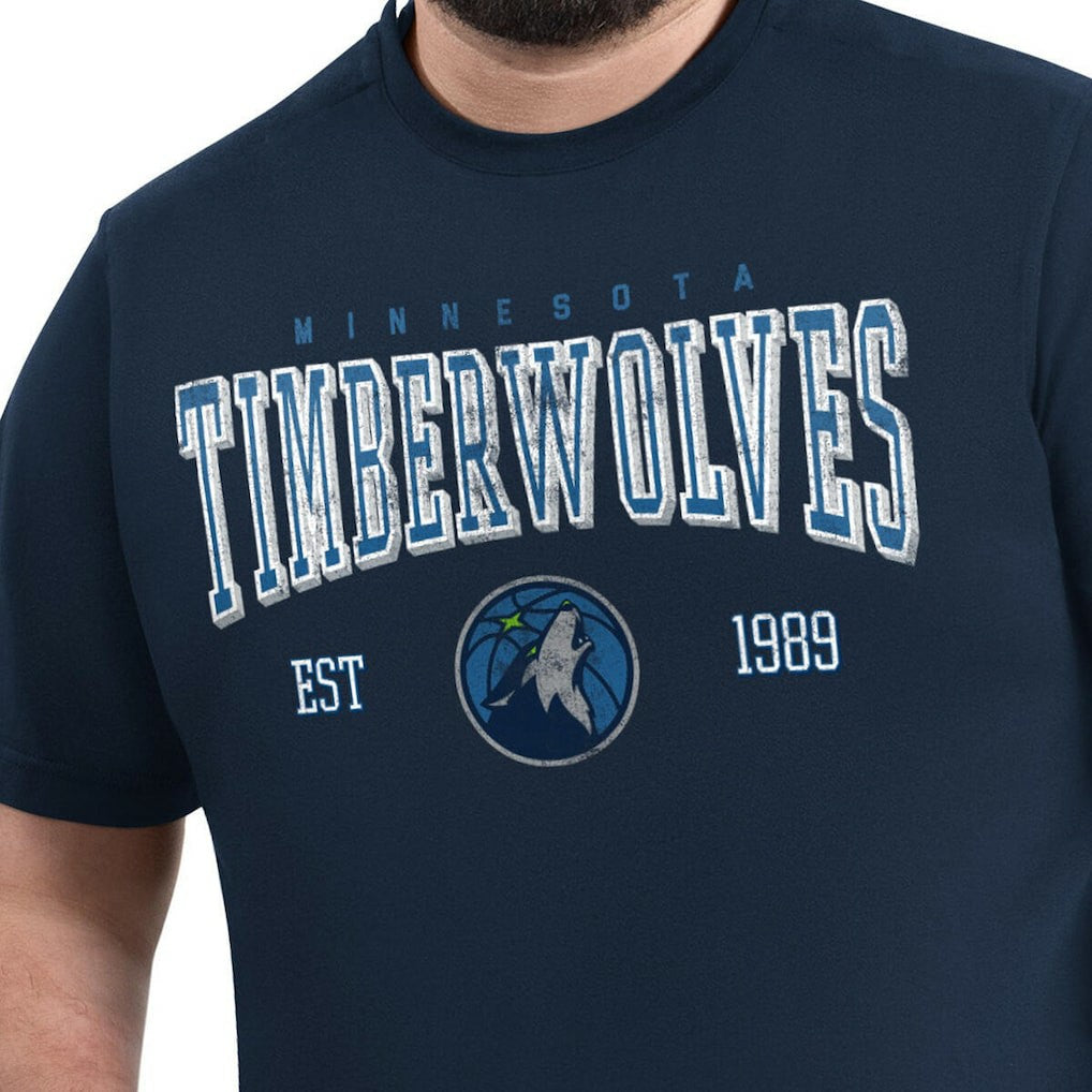 NBA Minnesota Timberwolves G-III Sports by Carl Banks Adaptive Classic Team Spirit Short Sleeve T-Shirt