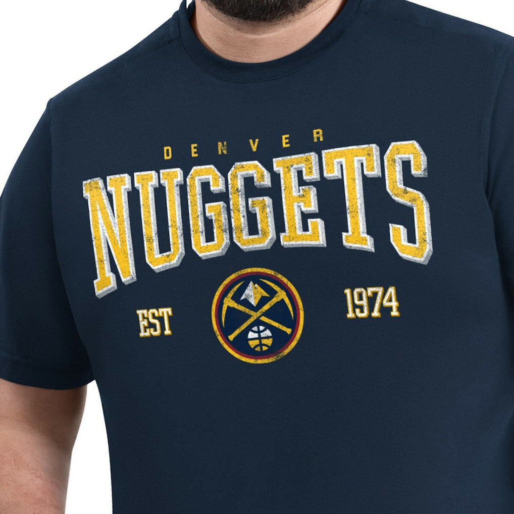NBA Denver Nuggets G-III Sports by Carl Banks Adaptive Classic Team Spirit Short Sleeve T-Shirt sale