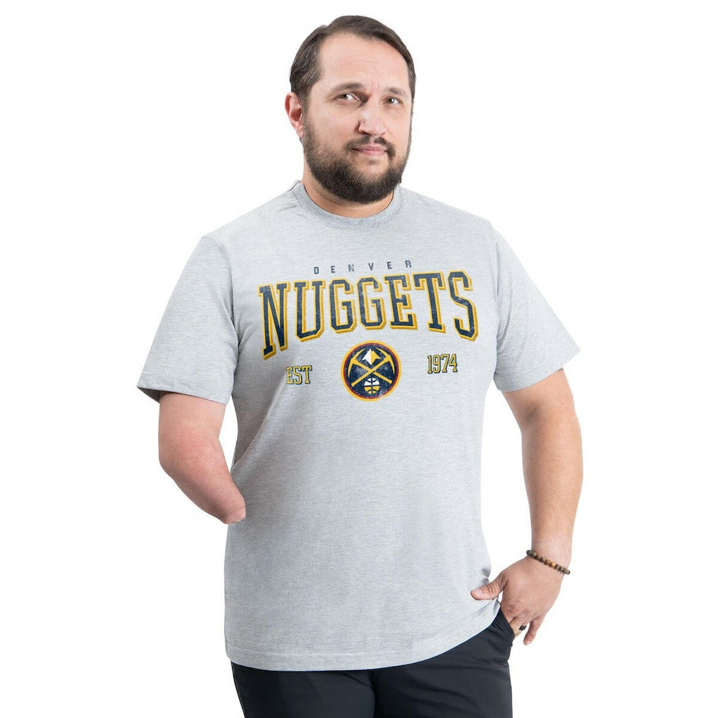 NBA Denver Nuggets G-III Sports by Carl Banks Adaptive Classic Team Spirit Short Sleeve T-Shirt sale