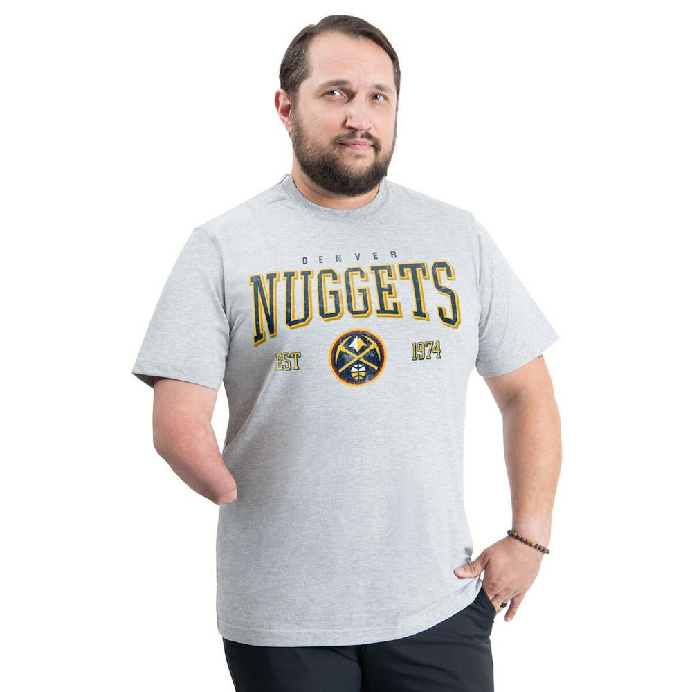 NBA Denver Nuggets G-III Sports by Carl Banks Adaptive Classic Team Spirit Short Sleeve T-Shirt sale