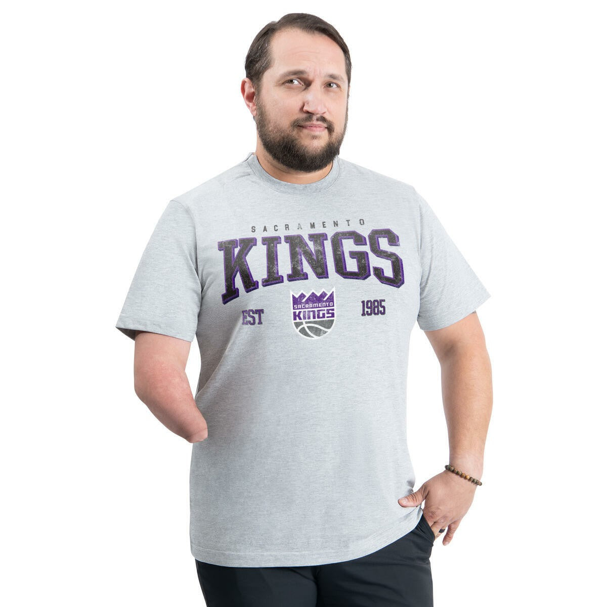NBA Sacramento Kings G-III Sports by Carl Banks Adaptive Classic Team Spirit Short Sleeve T-Shirt