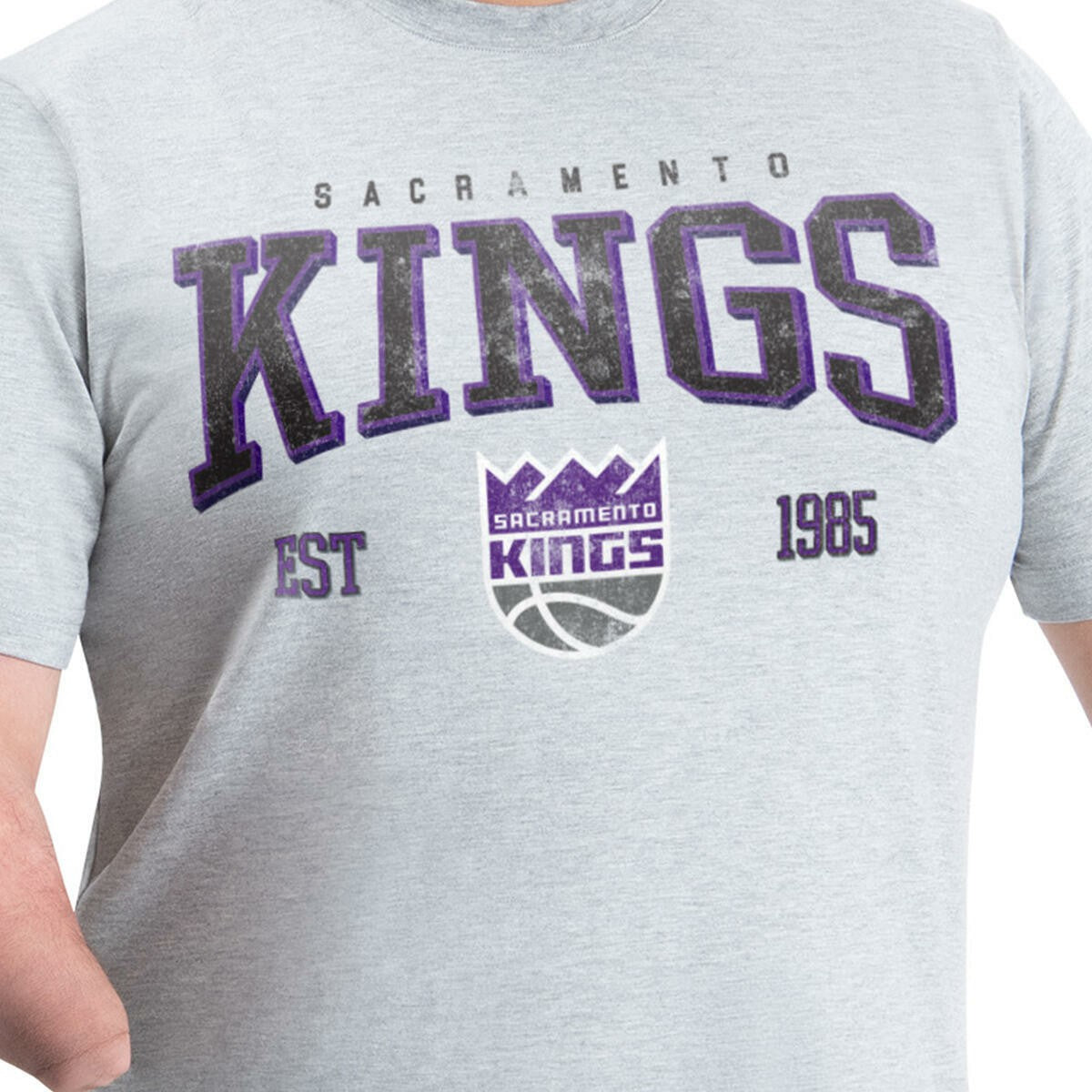 NBA Sacramento Kings G-III Sports by Carl Banks Adaptive Classic Team Spirit Short Sleeve T-Shirt