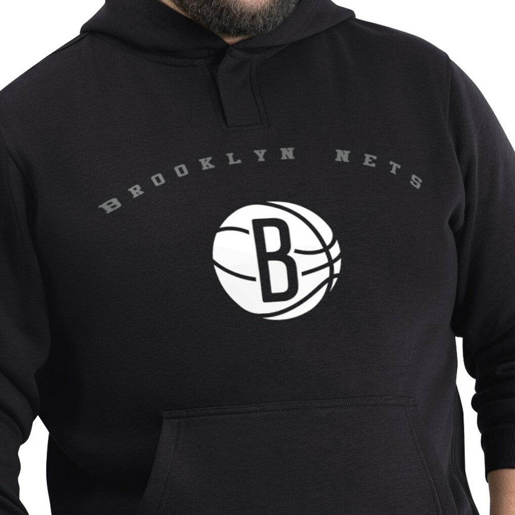 NBA Brooklyn Nets G-III Sports by Carl Banks Adaptive Team Arc Fleece Hoodie