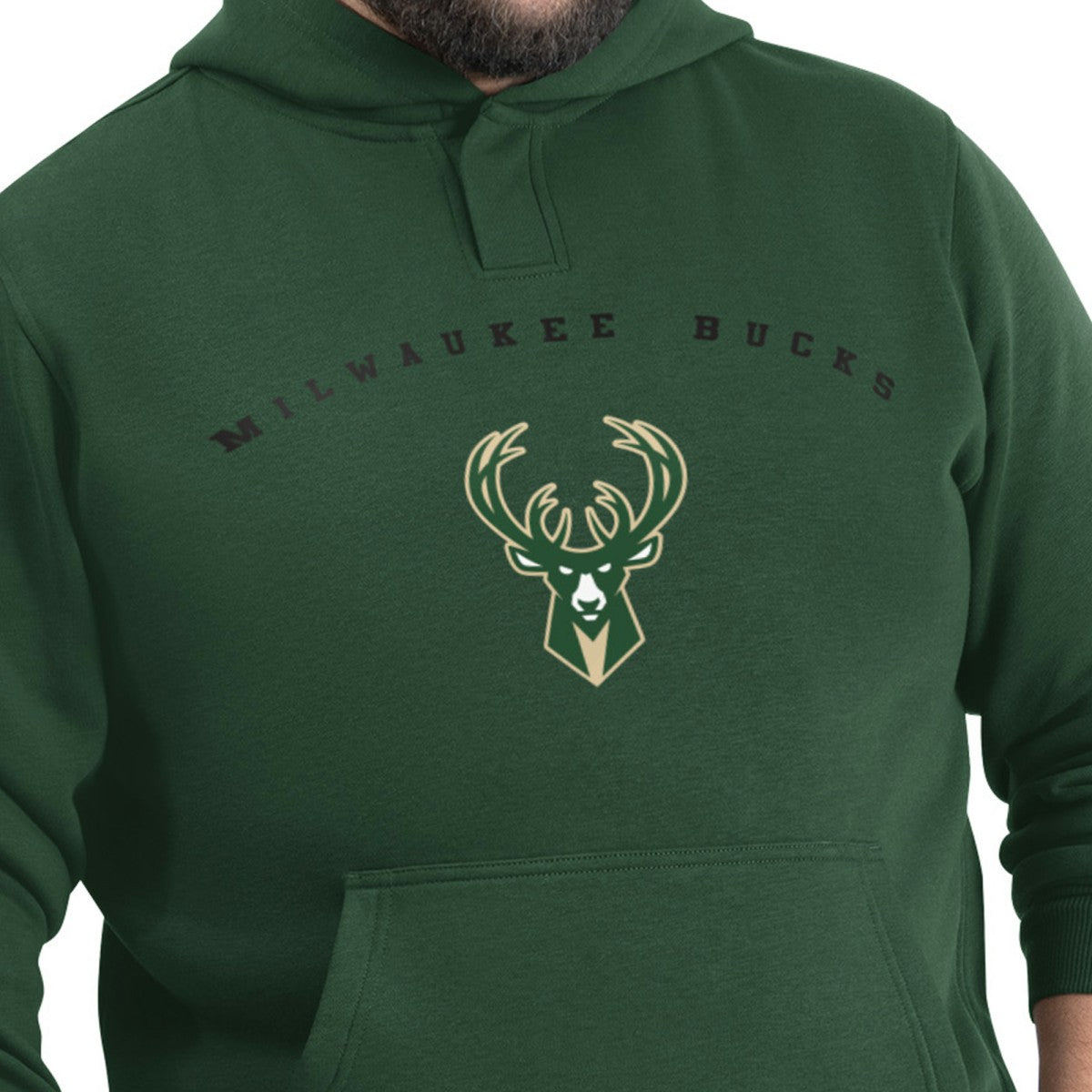 NBA Milwaukee Bucks G-III Sports by Carl Banks Adaptive Team Arc Fleece Hoodie