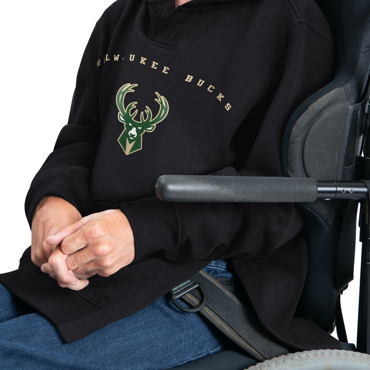 NBA Milwaukee Bucks G-III Sports by Carl Banks Adaptive Team Arc Fleece Hoodie