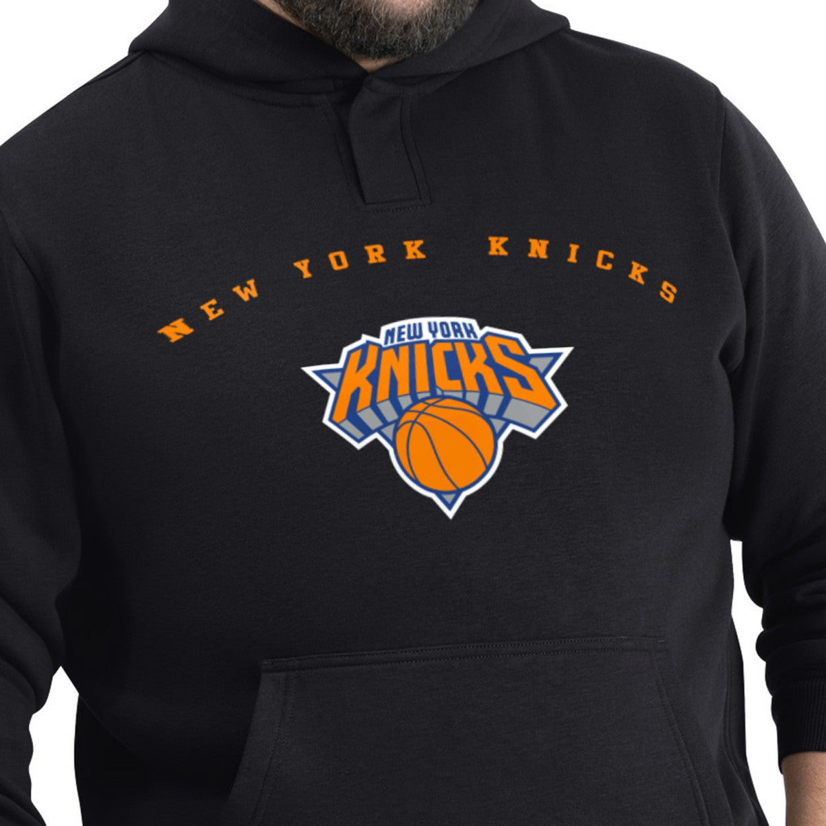 NBA New York Knicks G-III Sports by Carl Banks Adaptive Team Arc Fleece Hoodie