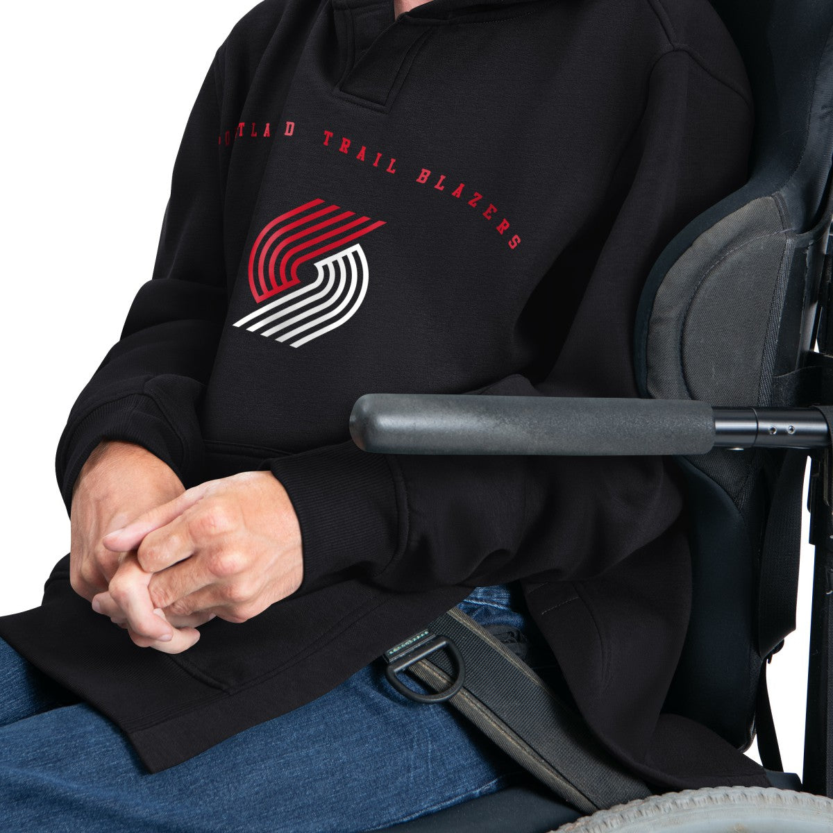 NBA Portland Trail Blazers G-III Sports by Carl Banks Adaptive Team Arc Fleece Hoodie