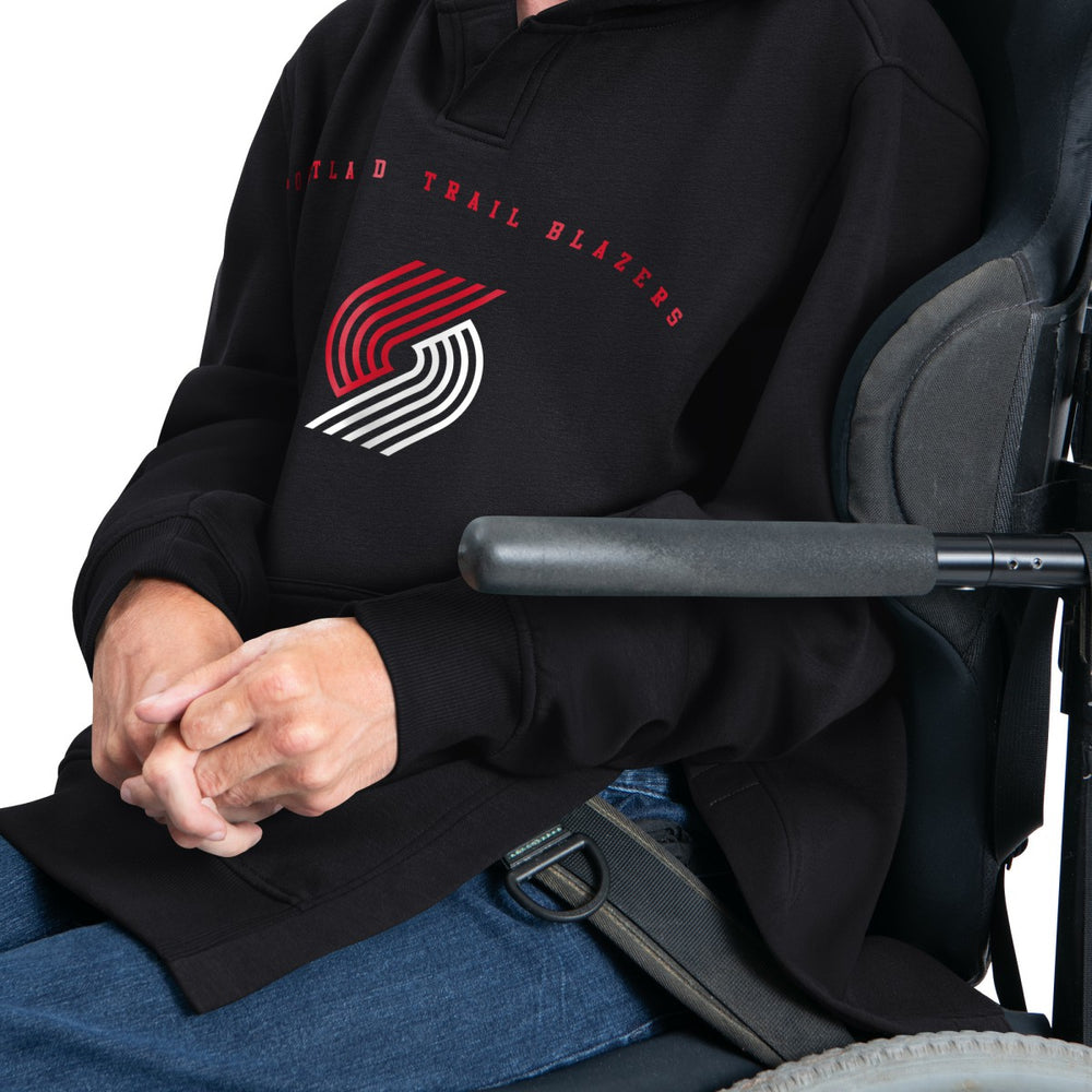 NBA Portland Trail Blazers G-III Sports by Carl Banks Adaptive Team Arc Fleece Hoodie