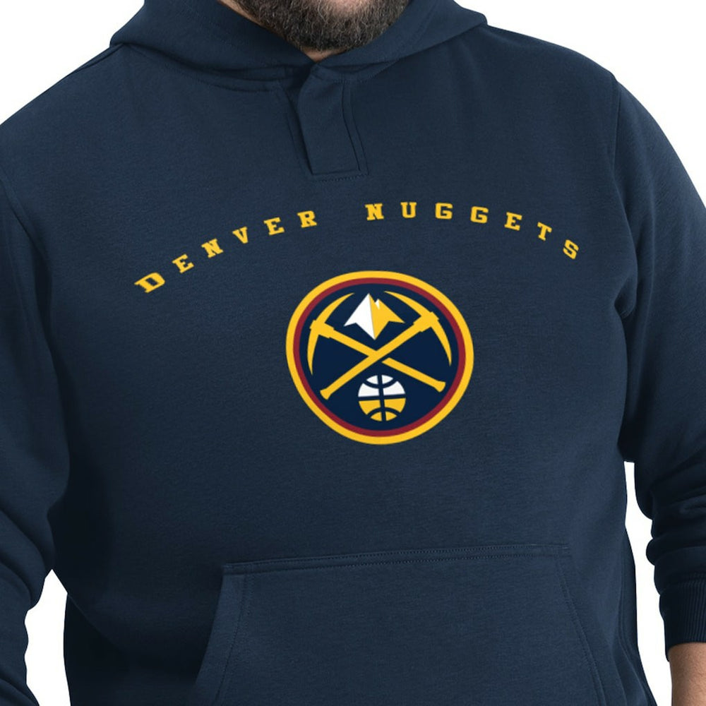 NBA Denver Nuggets G-III Sports by Carl Banks Adaptive Team Arc Fleece Hoodie sale