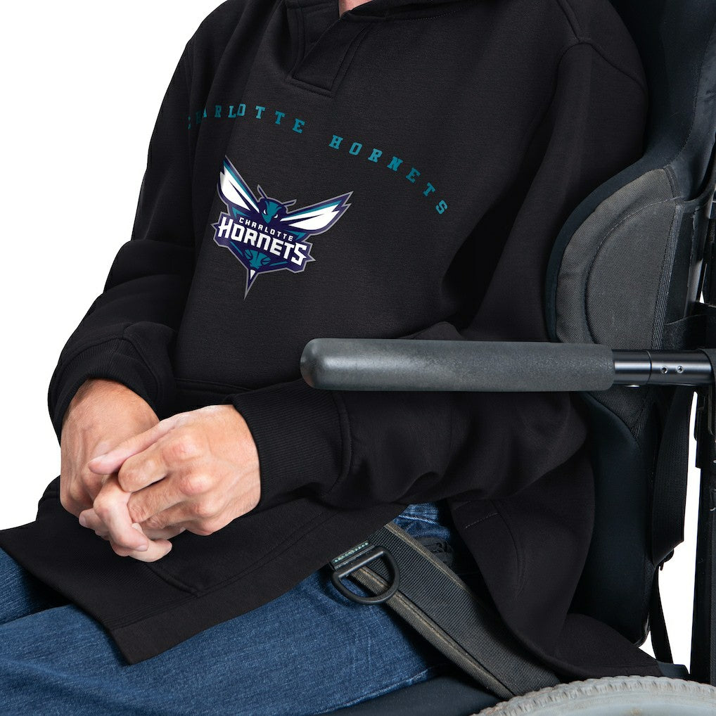 NBA Charlotte Hornets G-III Sports by Carl Banks Adaptive Team Arc Fleece Hoodie