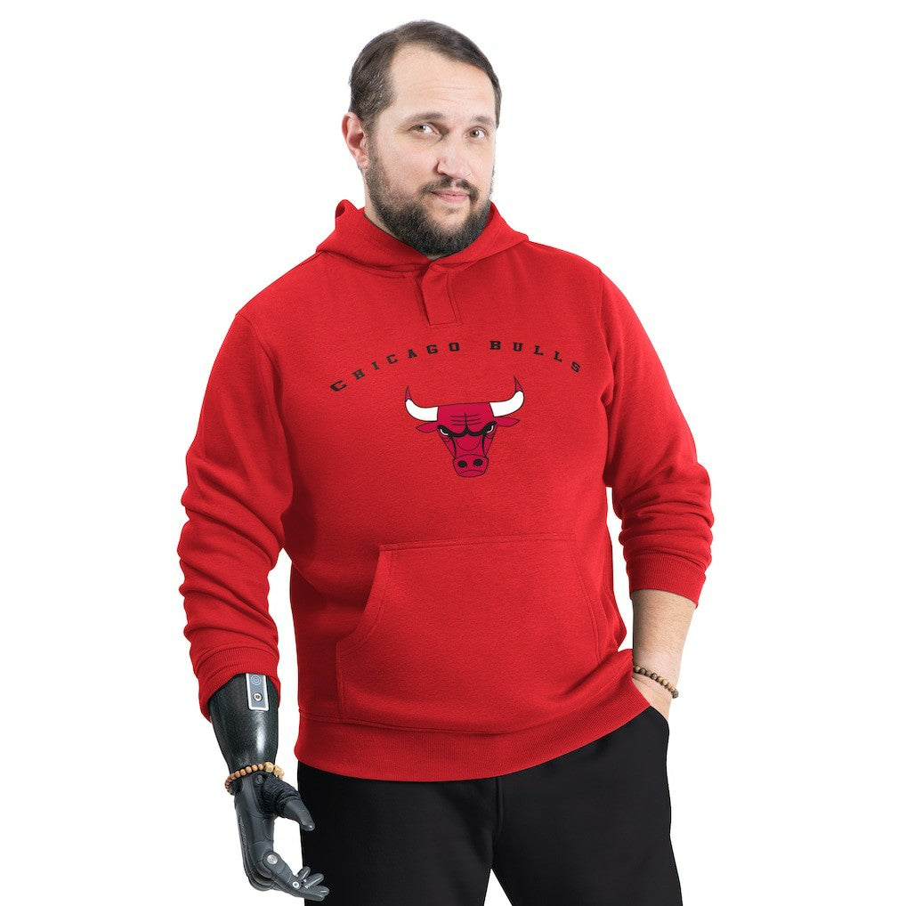 NBA Chicago Bulls G-III Sports by Carl Banks Adaptive Team Arc Fleece Hoodie sale
