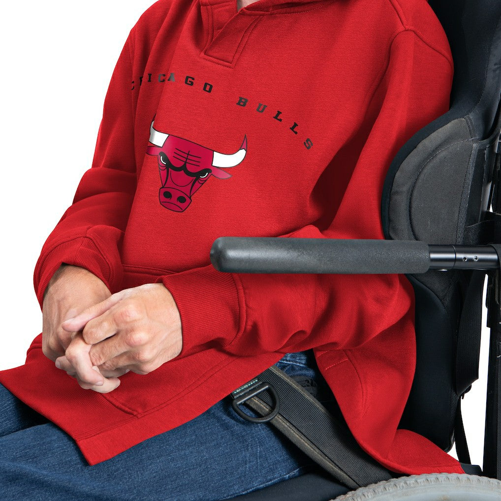 NBA Chicago Bulls G-III Sports by Carl Banks Adaptive Team Arc Fleece Hoodie sale