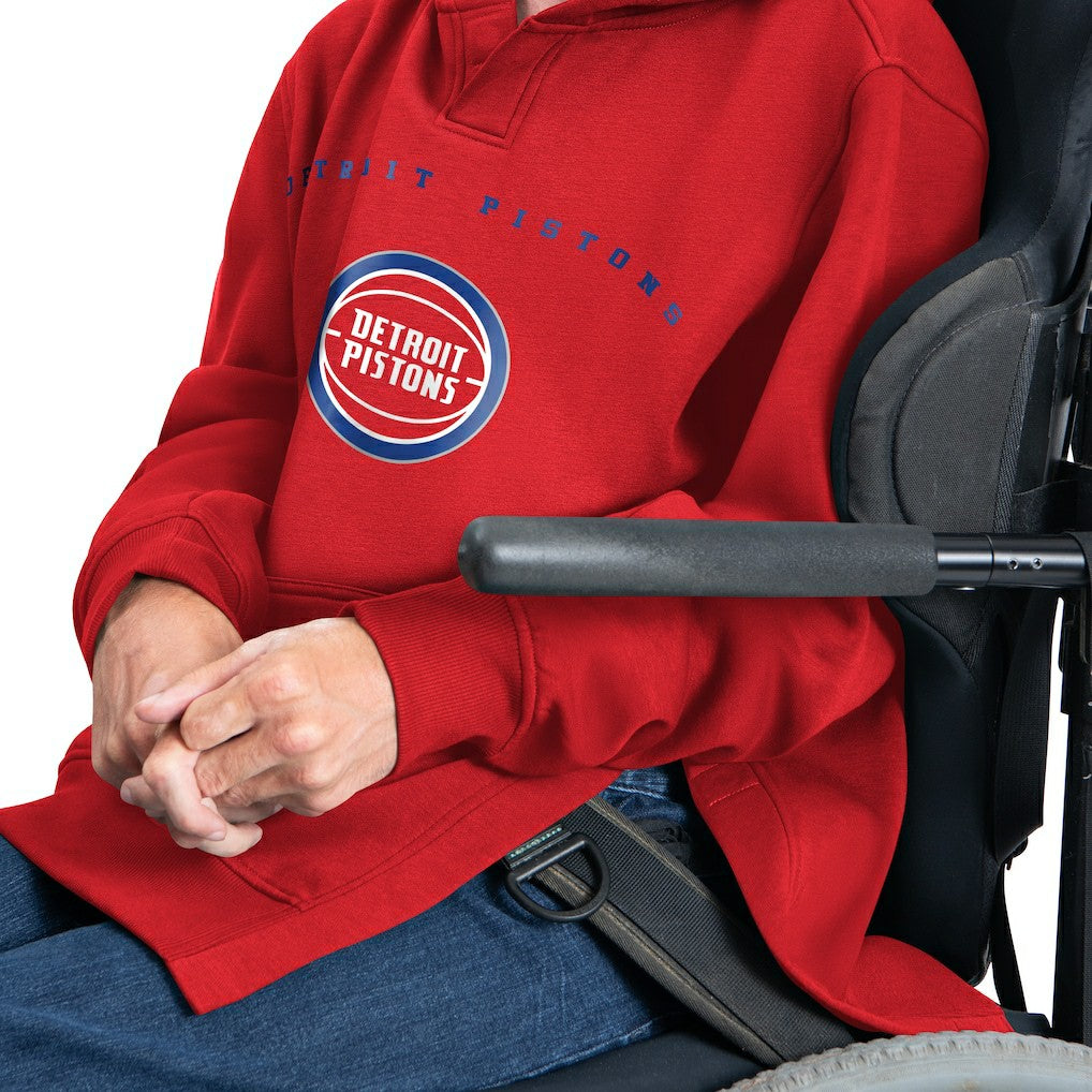 NBA Detroit Pistons G-III Sports by Carl Banks Adaptive Team Arc Fleece Hoodie sale