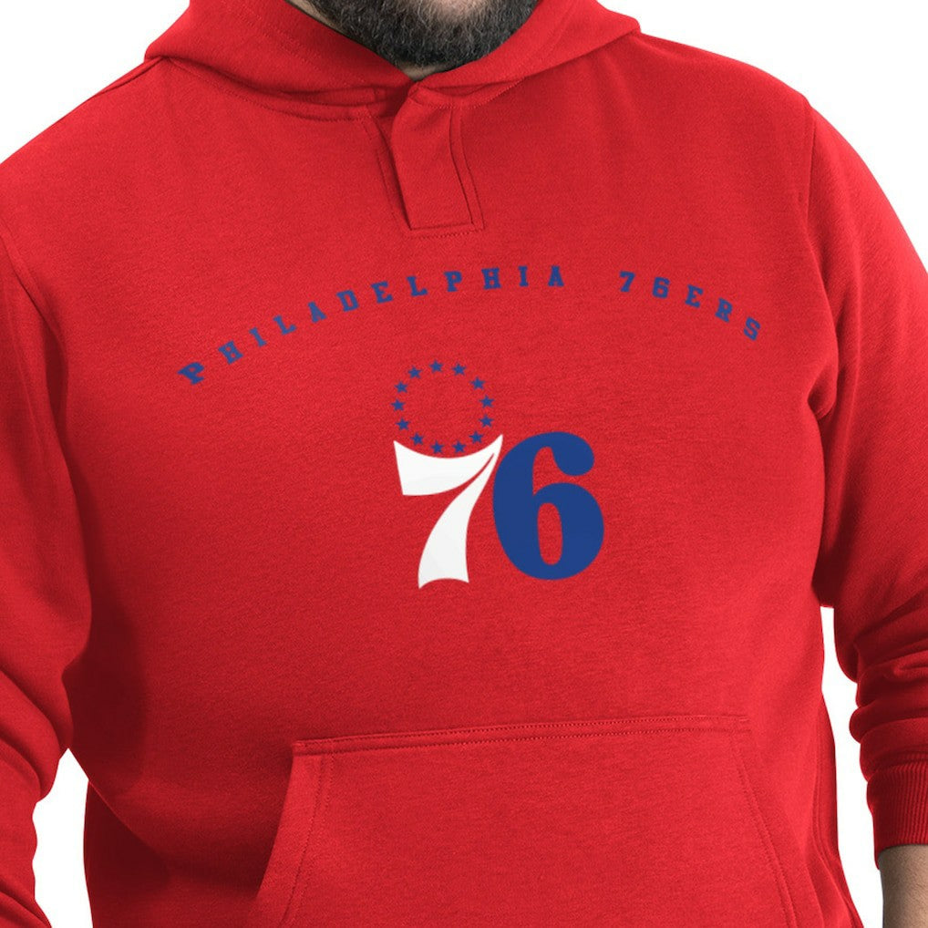 NBA Philadelphia 76ers G-III Sports by Carl Banks Adaptive Team Arc Fleece Hoodie