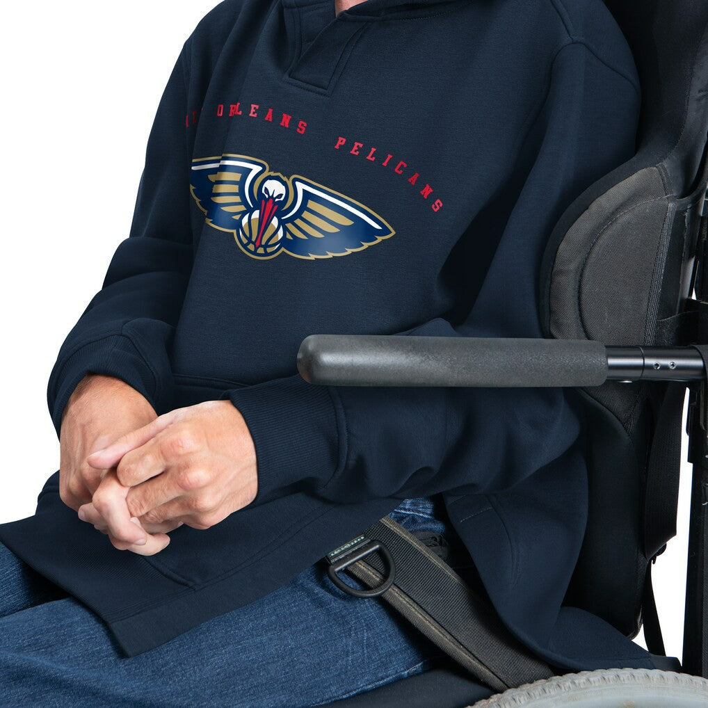 NBA New Orleans Pelicans G-III Sports by Carl Banks Adaptive Team Arc Fleece Hoodie