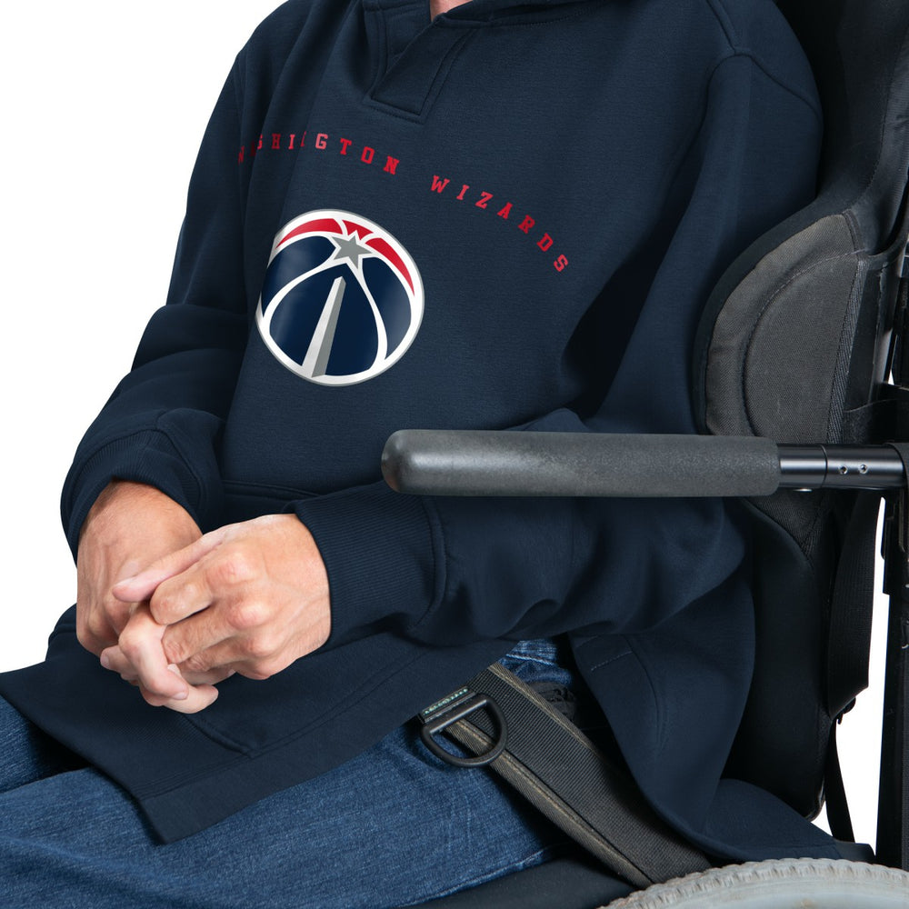 NBA Washington Wizards G-III Sports by Carl Banks Adaptive Team Arc Fleece Hoodie