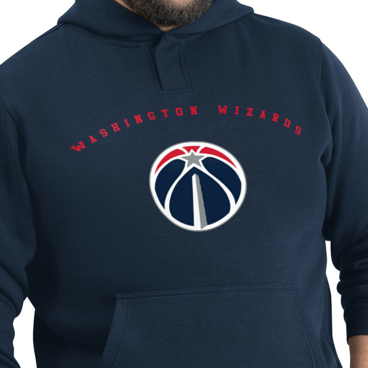 NBA Washington Wizards G-III Sports by Carl Banks Adaptive Team Arc Fleece Hoodie