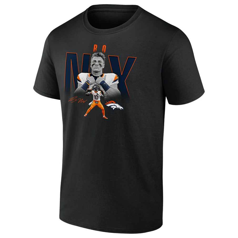 Bo Nix  Humble Shadow Player Graphic T-Shirt - Denver Broncos