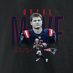 Drake Maye  Humble Shadow Player Graphic T-Shirt - New England Patriots
