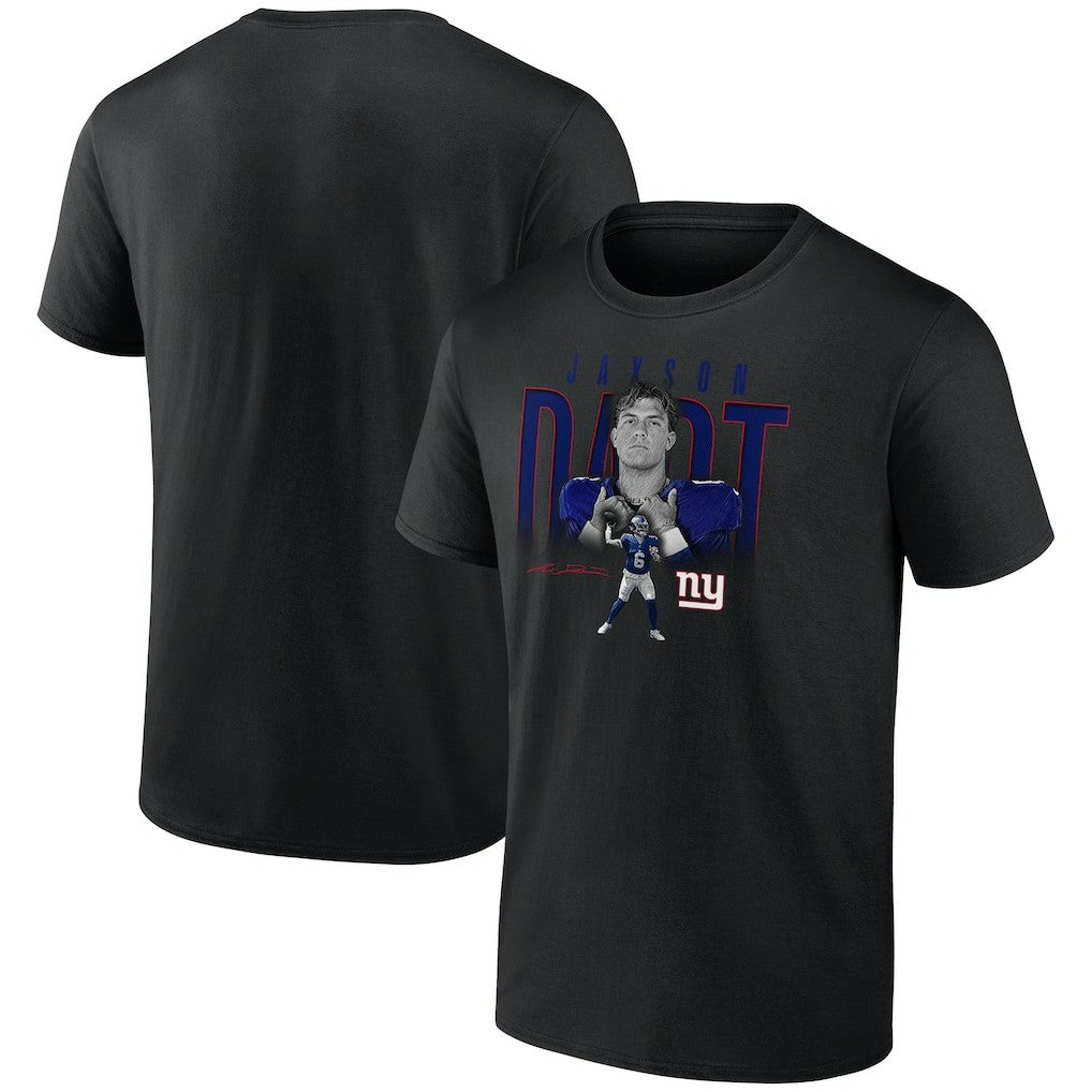 Jaxson Dart  Humble Shadow Player Graphic T-Shirt - New York Giants