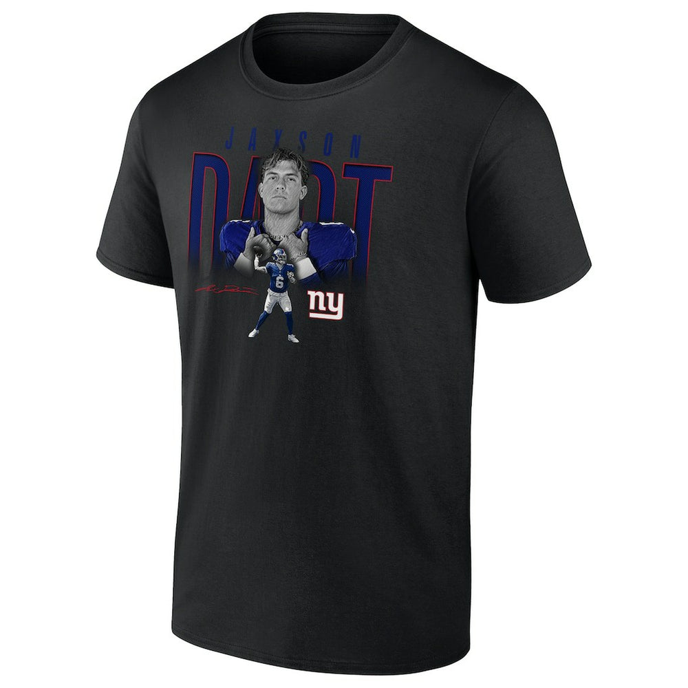 Jaxson Dart  Humble Shadow Player Graphic T-Shirt - New York Giants