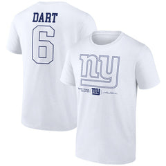 Jaxson Dart  Tonal Name & Number T-Shirt - New York Giants