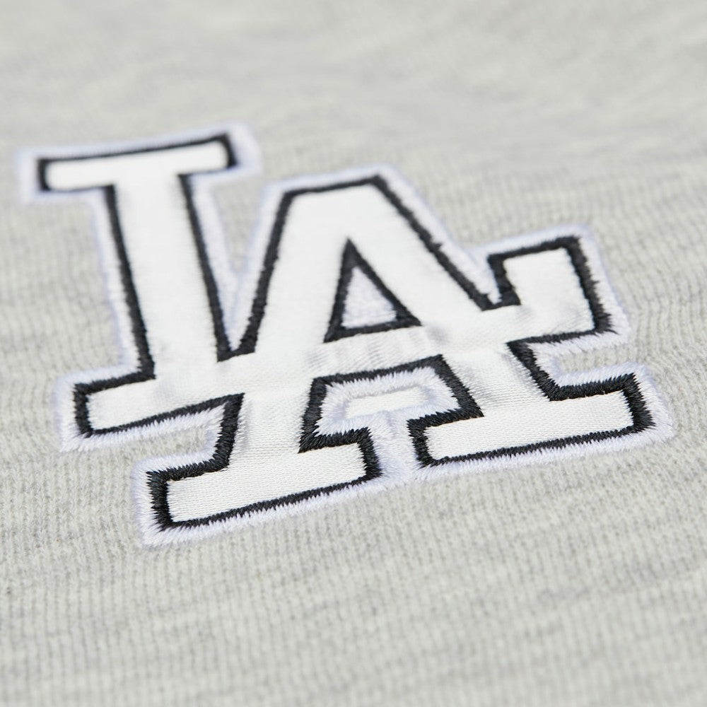 MLB Los Angeles Dodgers Mitchell & Ness Women's Cooperstown Collection V-Neck Cropped Toggle Sweatshirt