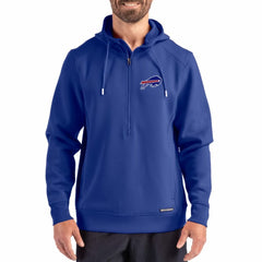 Cutter & Buck Roam Eco Half-Zip Recycled Pullover Hoodie - Buffalo Bills