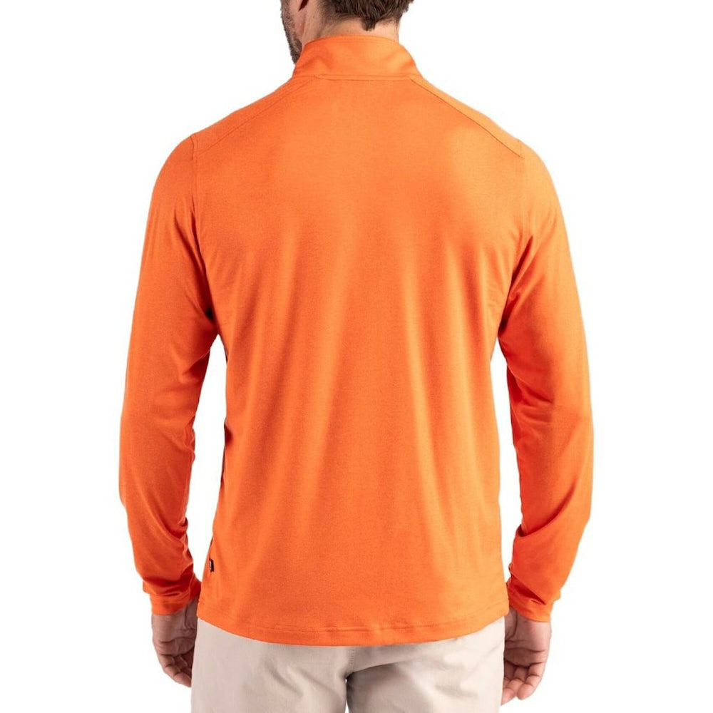 Cutter & Buck Coastline Epic Comfort Recycled Quarter-Zip Pullover - Denver Broncos