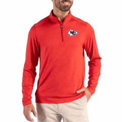 Cutter & Buck Coastline Epic Comfort Recycled Quarter-Zip Pullover - Kansas City Chiefs