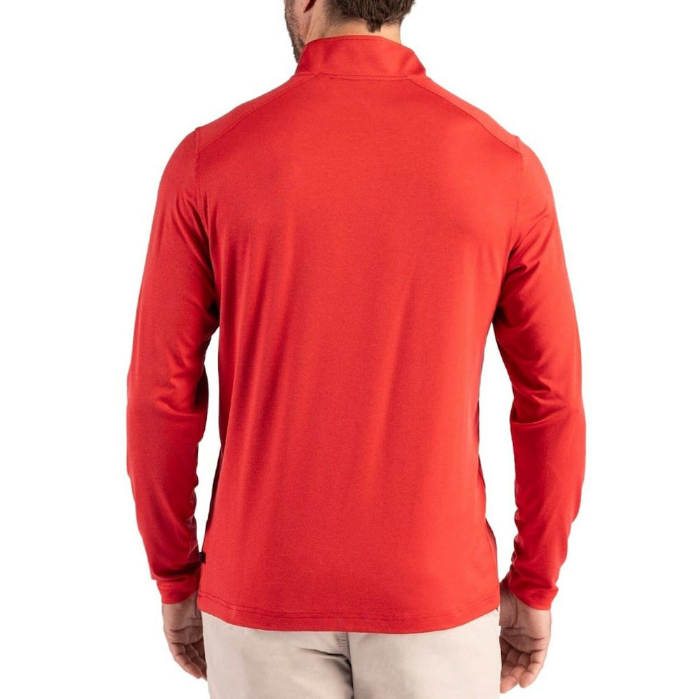 Cutter & Buck Coastline Epic Comfort Recycled Quarter-Zip Pullover - Kansas City Chiefs