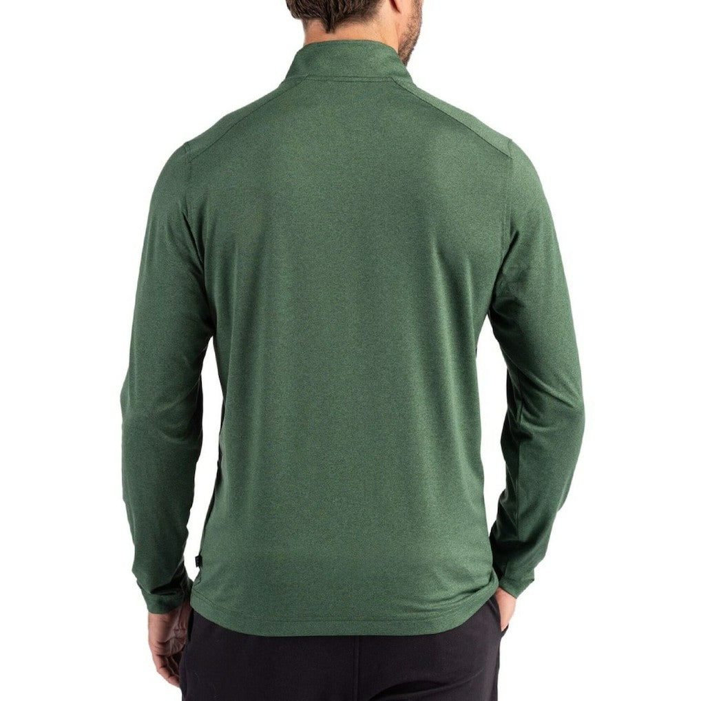 Cutter & Buck Coastline Epic Comfort Recycled Quarter-Zip Pullover - New York Jets
