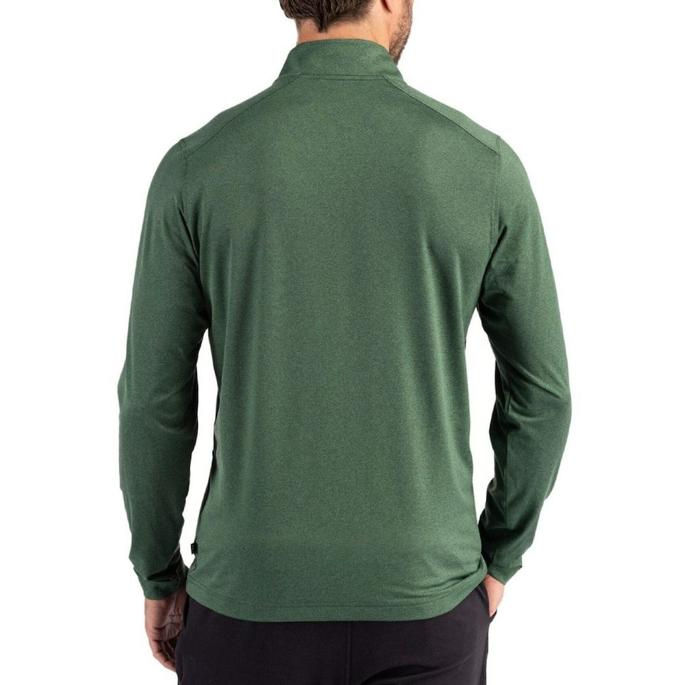 Cutter & Buck Coastline Epic Comfort Recycled Quarter-Zip Pullover - New York Jets
