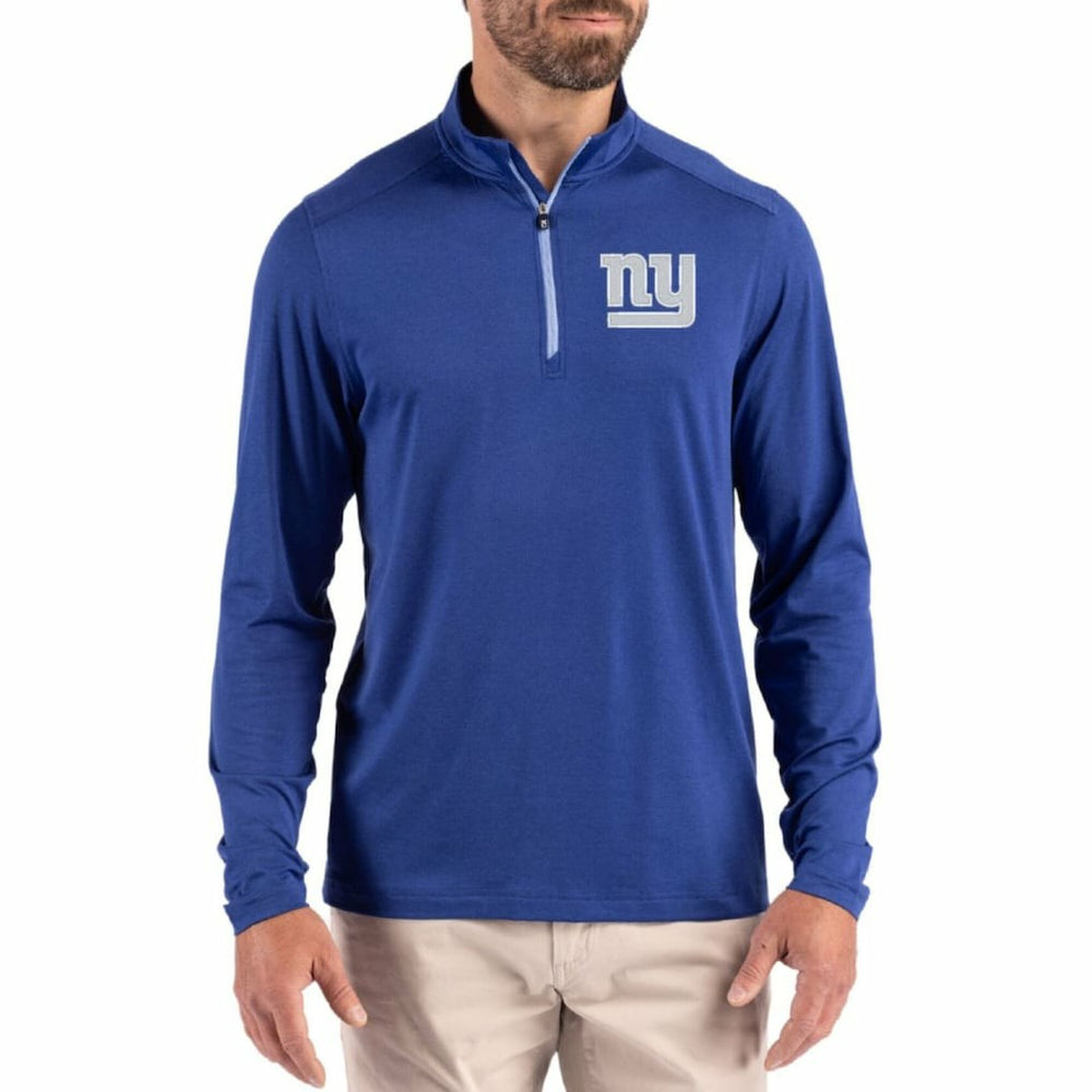 Cutter & Buck Coastline Epic Comfort Recycled Quarter-Zip Pullover - New York Giants