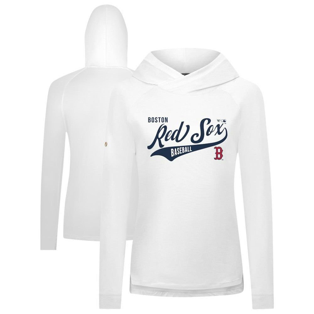 MLB Boston Red Sox Levelwear Women's Slender Glide Raglan Hoodie