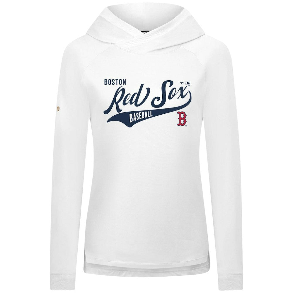 MLB Boston Red Sox Levelwear Women's Slender Glide Raglan Hoodie