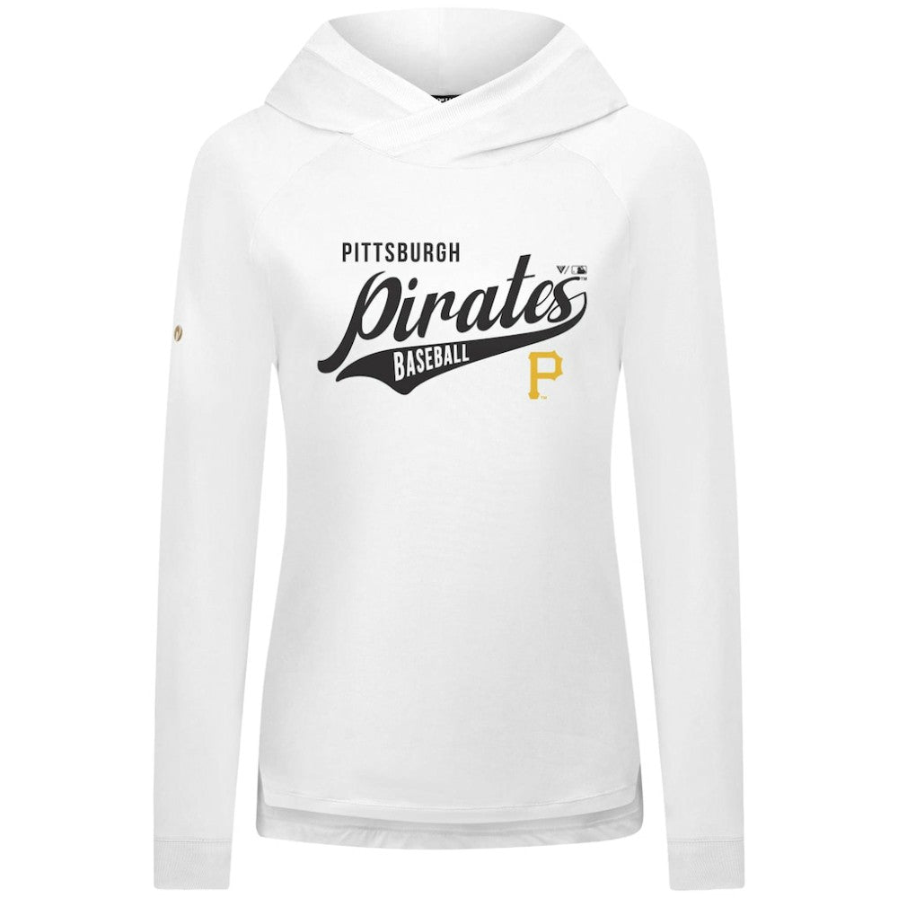 MLB Pittsburgh Pirates Levelwear Women's Slender Glide Raglan Hoodie