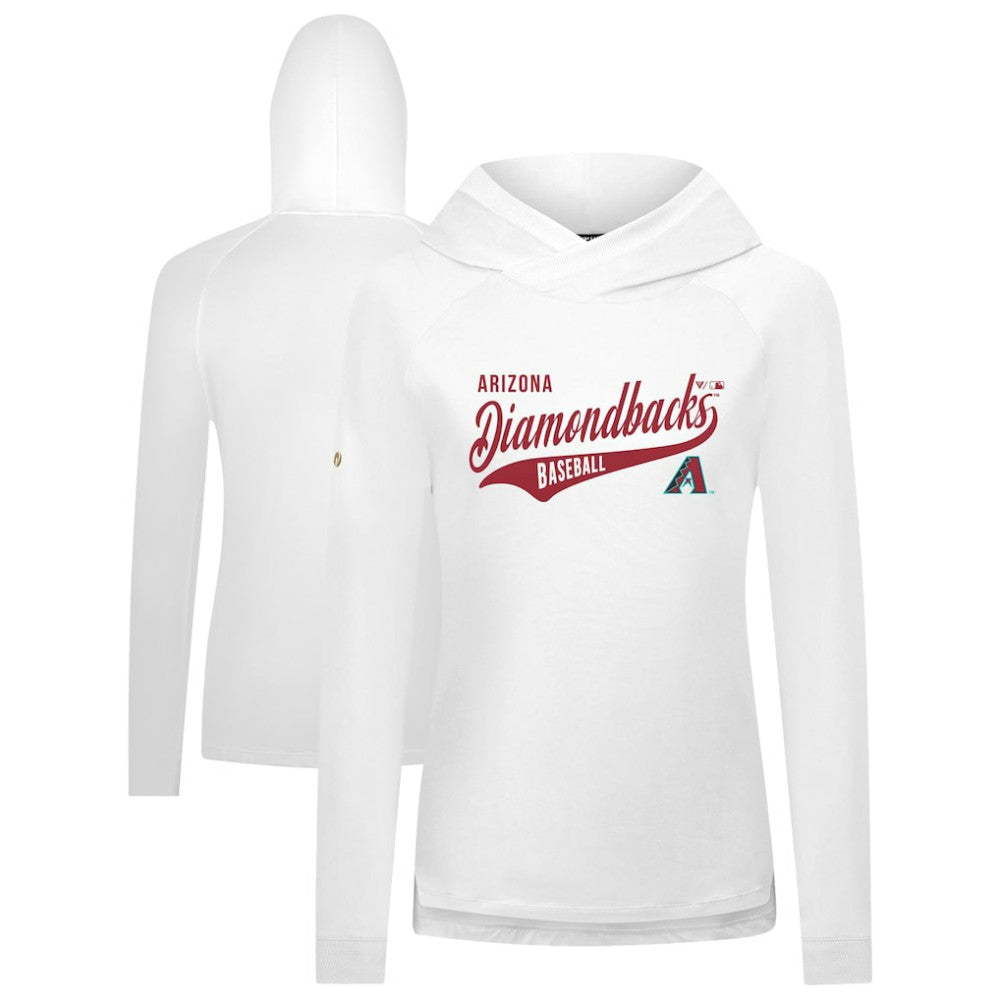 MLB Arizona Diamondbacks Levelwear Women's Slender Glide Raglan Hoodie
