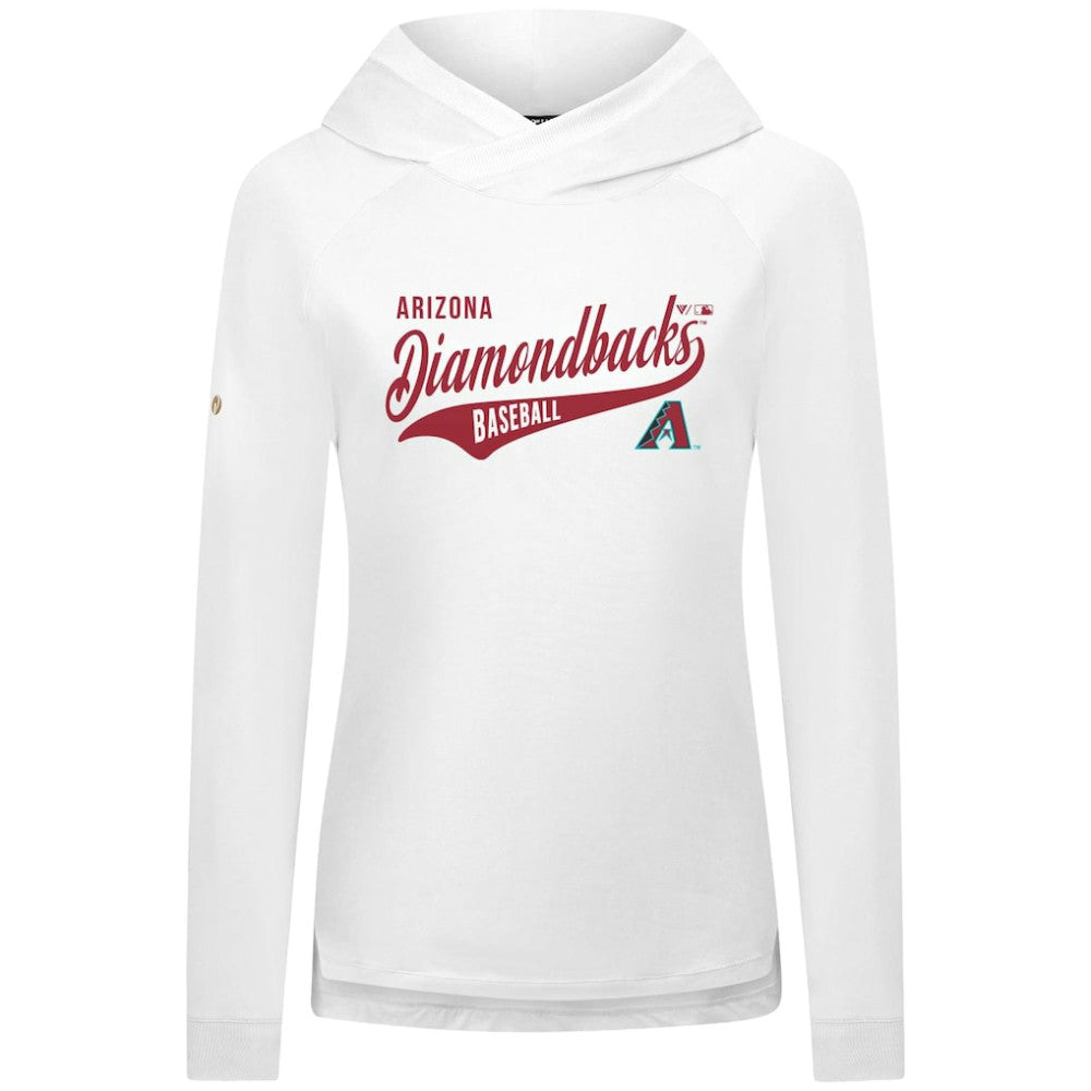MLB Arizona Diamondbacks Levelwear Women's Slender Glide Raglan Hoodie
