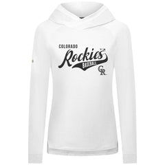 MLB Colorado Rockies Levelwear Women's Slender Glide Raglan Hoodie