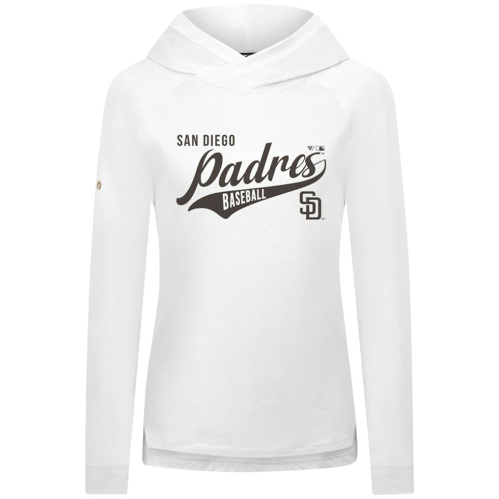 MLB San Diego Padres Levelwear Women's Slender Glide Raglan Hoodie