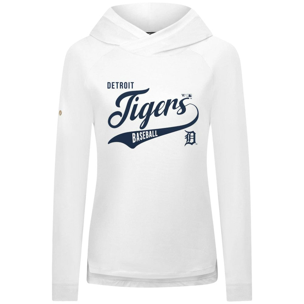 MLB Detroit Tigers Levelwear Women's Slender Glide Raglan Hoodie